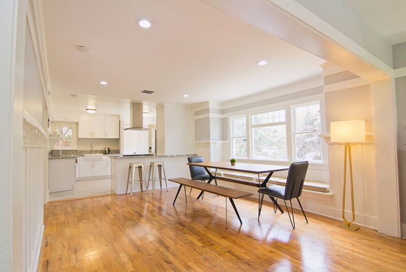 Dining kitchen open
